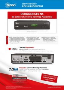 Tuner Globo STB N6 DVB-T2